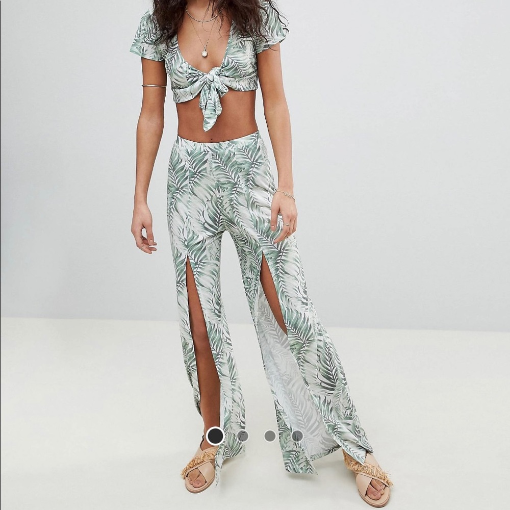 ASOS Design Tropical Print Pant and Top